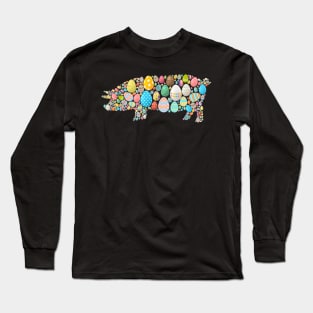 Pig Easter Egg. Long Sleeve T-Shirt